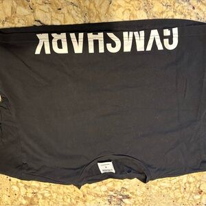 Black Gymshark Cropped T-Shirt